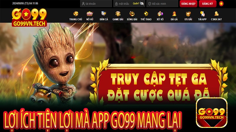 Lợi ích tiện lợi mà app go99 mang lại